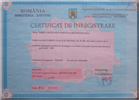 certificat de inregistrare